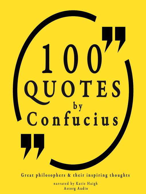Cover image for 100 Quotes by Confucius